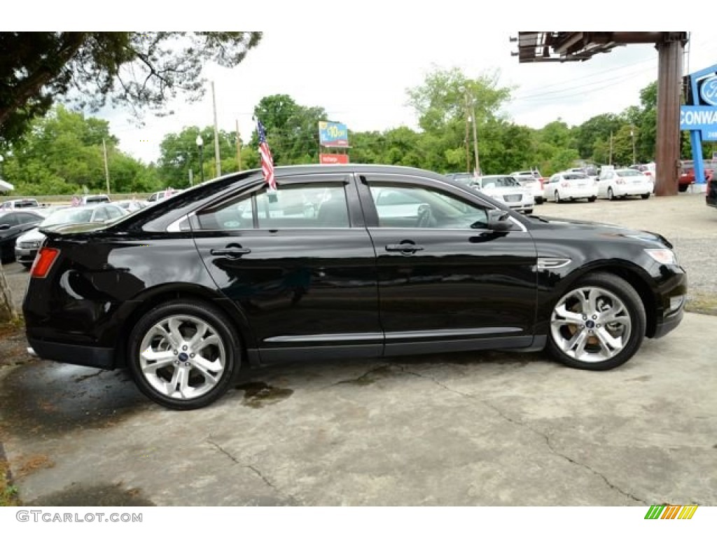 2012 Taurus SHO AWD - Ebony Black / Charcoal Black/Umber Brown photo #4