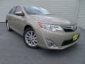2013 Champagne Mica Toyota Camry Hybrid XLE  photo #1