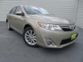2013 Champagne Mica Toyota Camry Hybrid XLE  photo #2