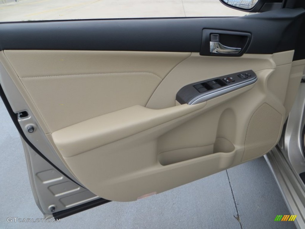 2013 Camry Hybrid XLE - Champagne Mica / Ivory photo #20