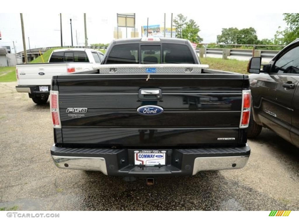 2011 F150 XLT SuperCab - Ebony Black / Steel Gray photo #5