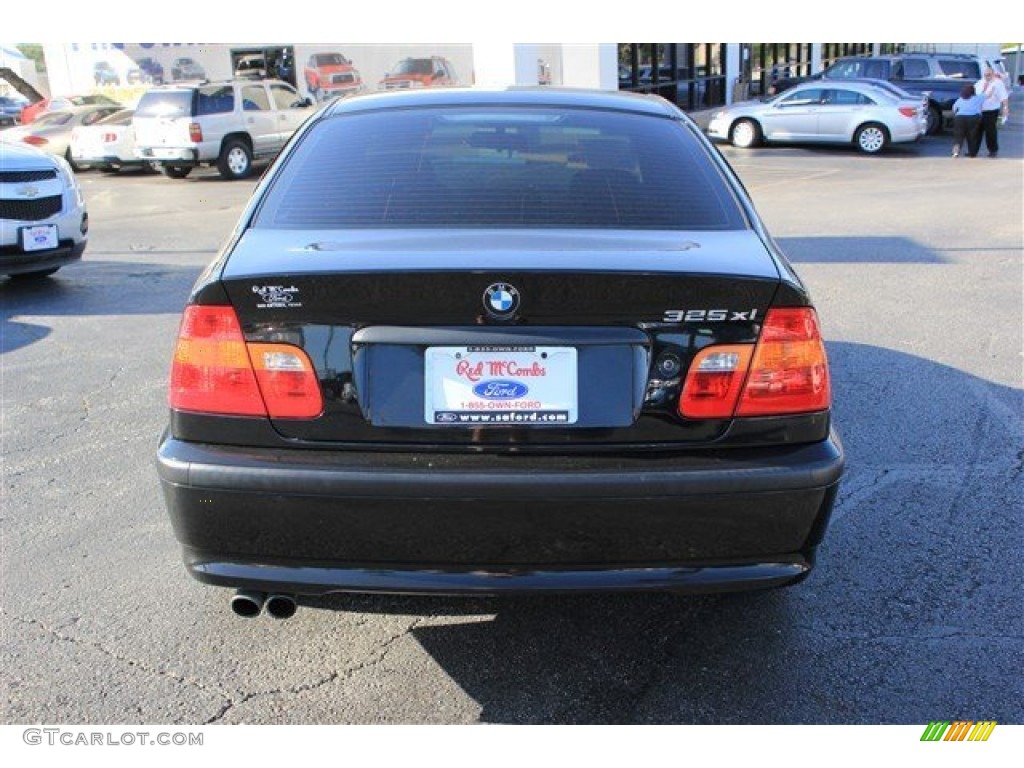 2003 3 Series 325xi Sedan - Jet Black / Black photo #7