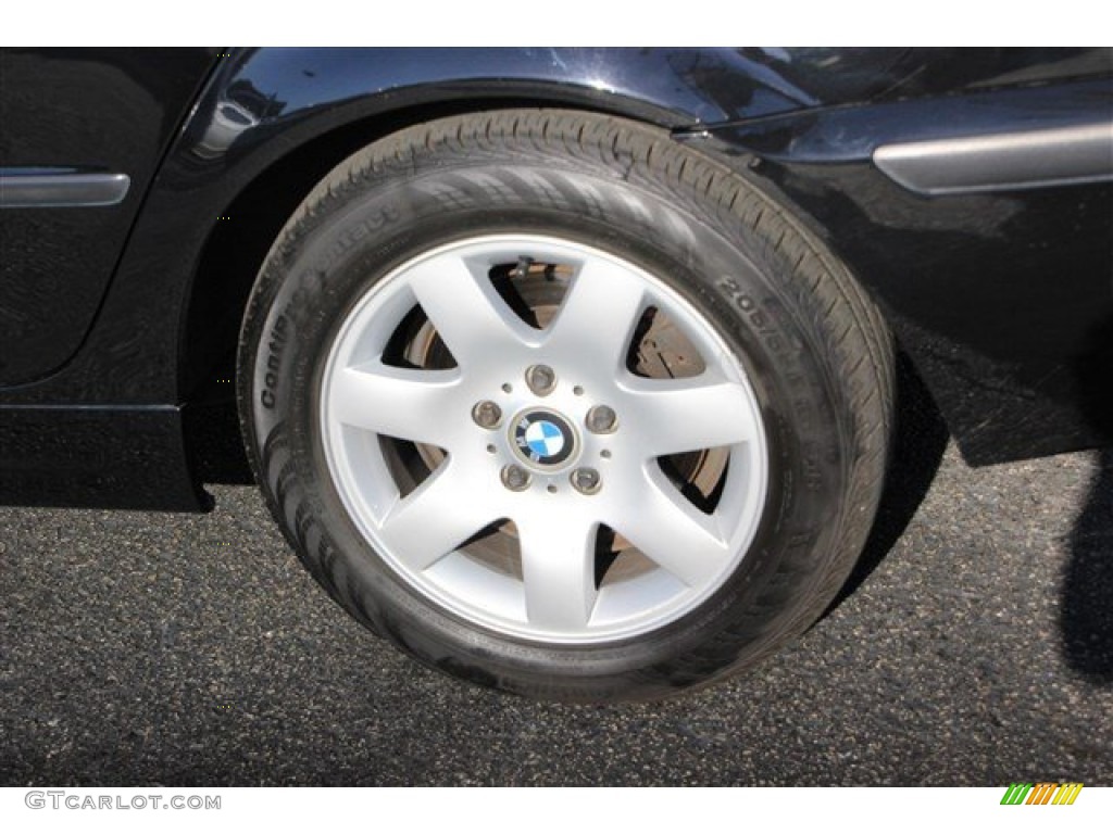 2003 3 Series 325xi Sedan - Jet Black / Black photo #8
