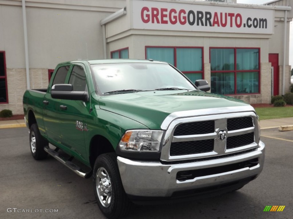 2013 2500 Tradesman Crew Cab 4x4 - Bright Green / Black/Diesel Gray photo #1