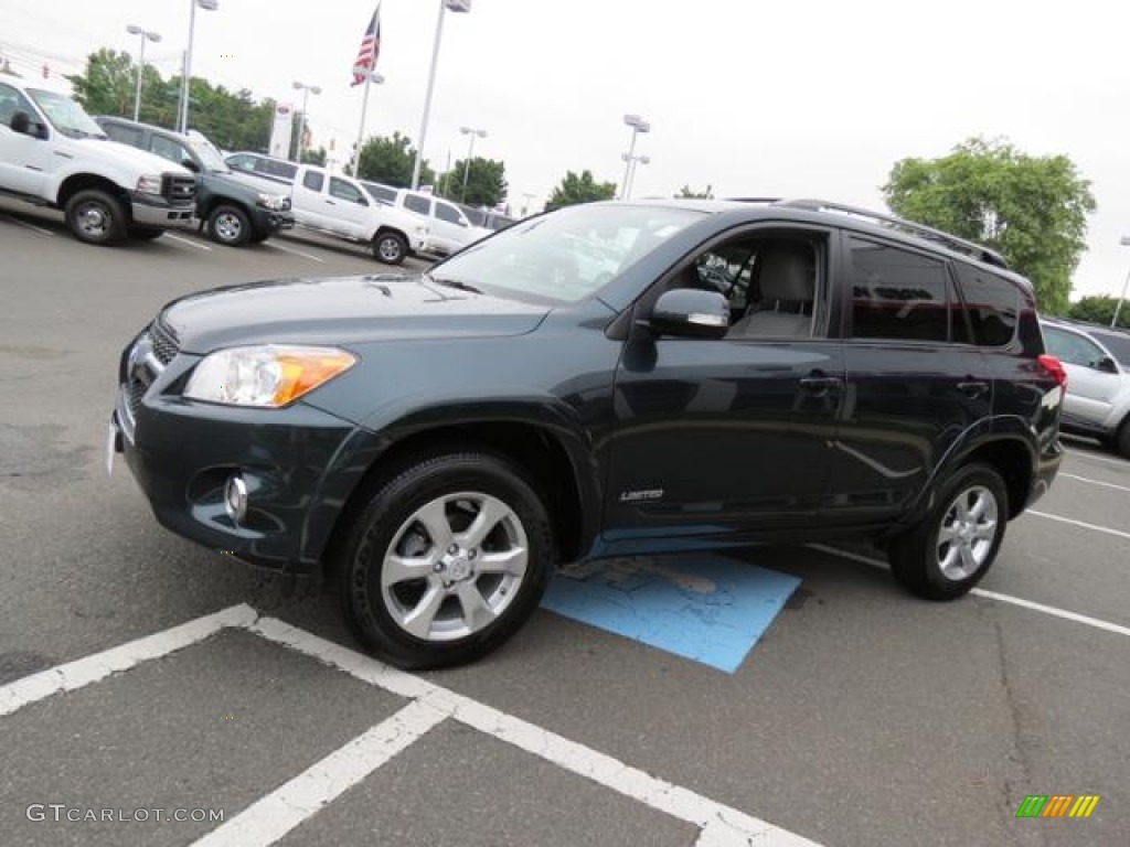 2010 RAV4 Limited - Black Forest Pearl / Ash Gray photo #3