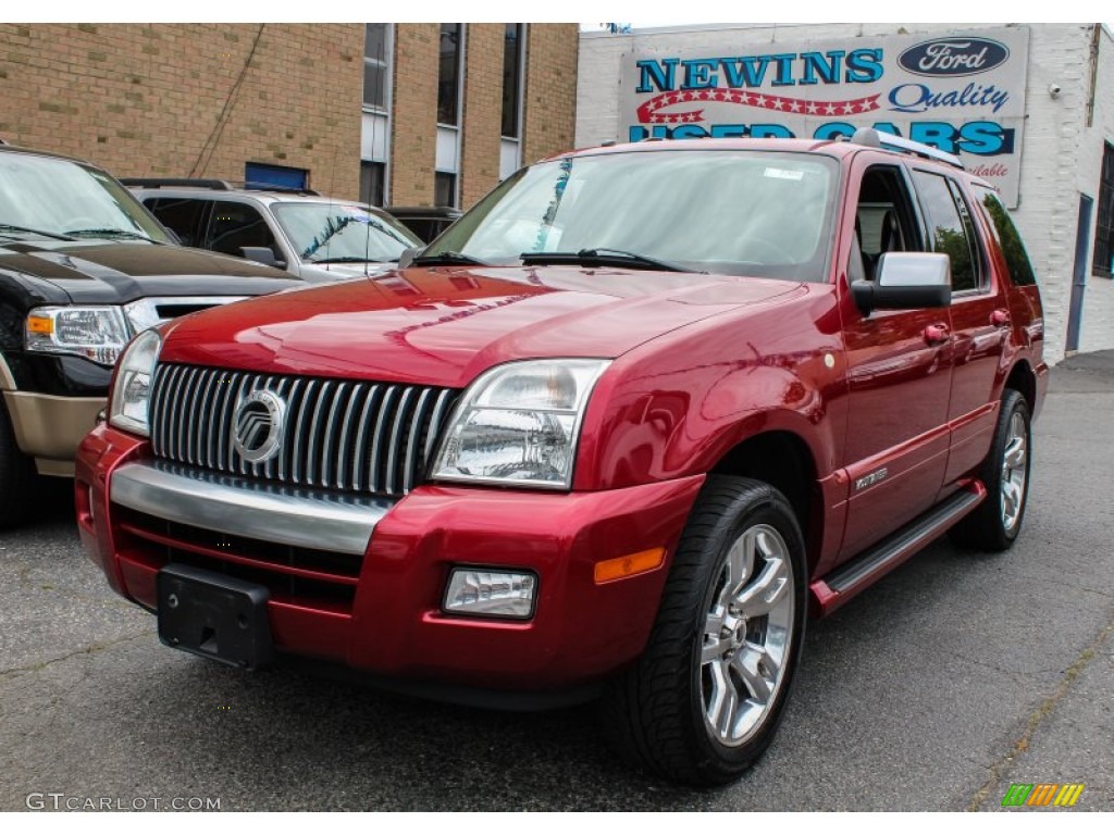 2008 Mountaineer Premier AWD - Vivid Red Metallic / Charcoal Black photo #1