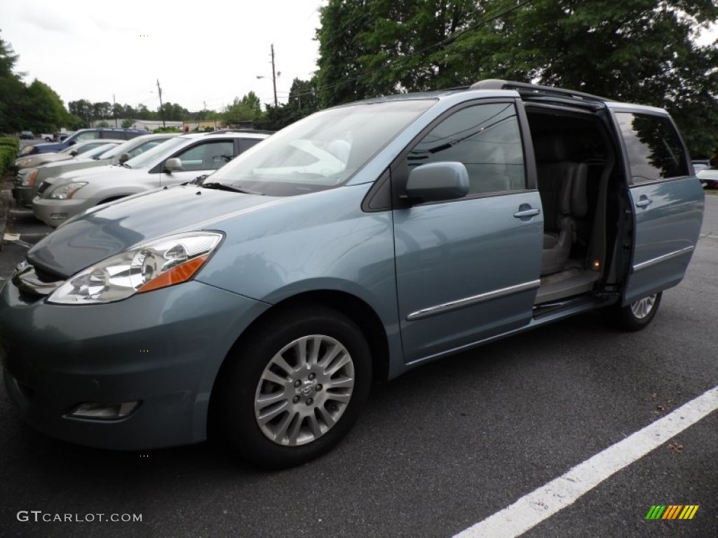 2007 Sienna XLE Limited - Blue Mirage Metallic / Stone photo #18