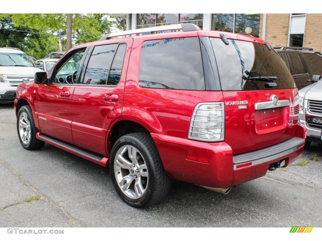 2008 Mountaineer Premier AWD - Vivid Red Metallic / Charcoal Black photo #3