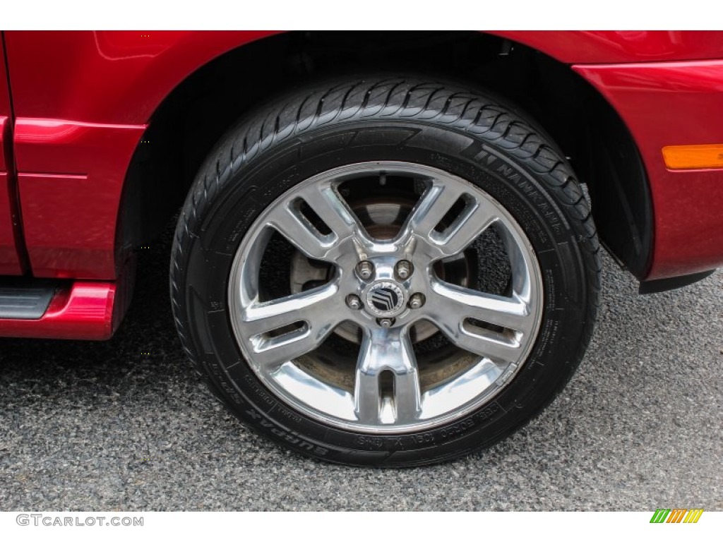 2008 Mountaineer Premier AWD - Vivid Red Metallic / Charcoal Black photo #7