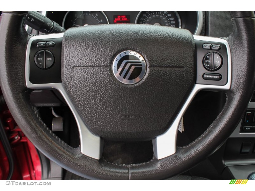 2008 Mountaineer Premier AWD - Vivid Red Metallic / Charcoal Black photo #13