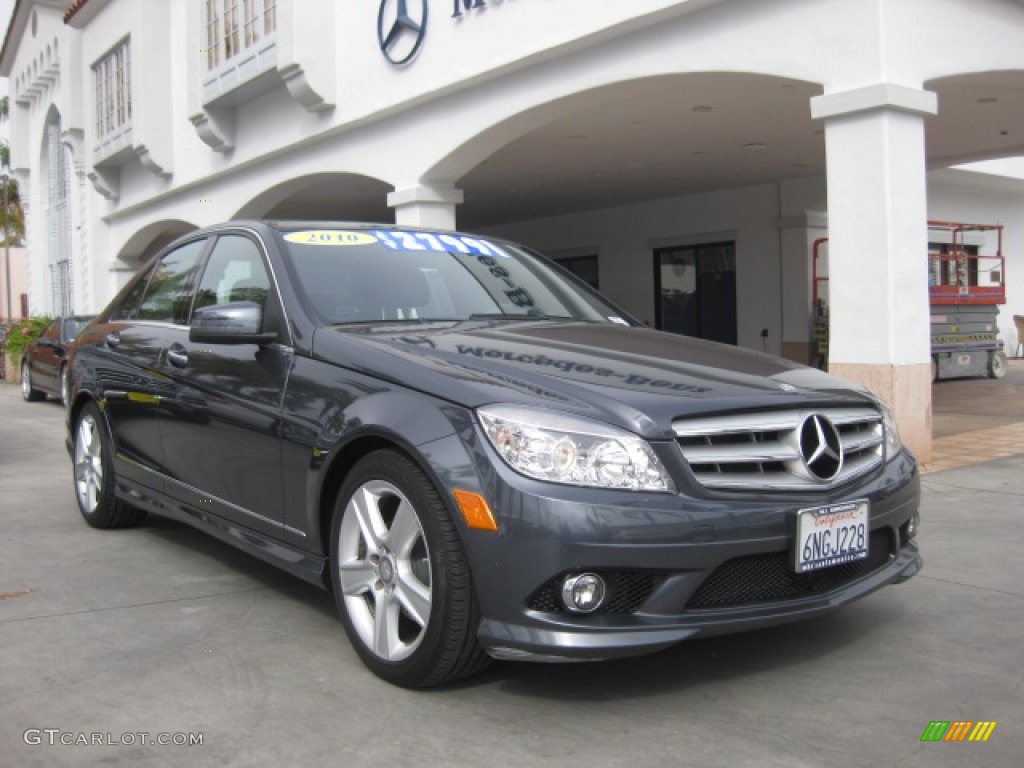 2010 C 300 Sport - Steel Grey Metallic / Black photo #1