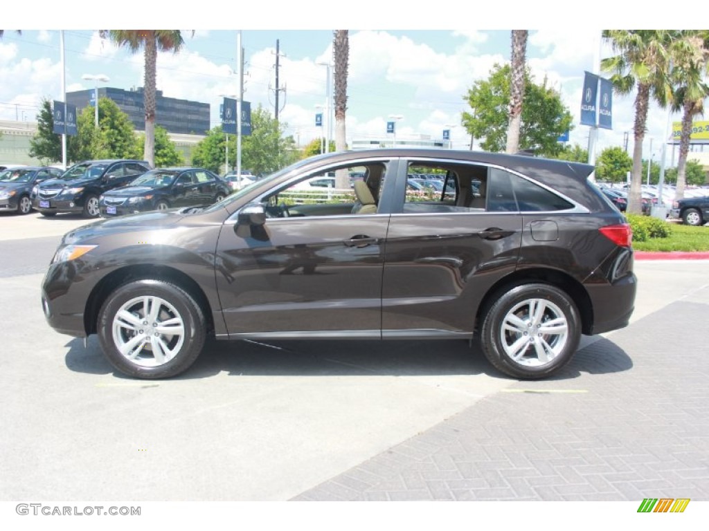 Kona Coffee Metallic 2014 Acura RDX Technology AWD Exterior Photo #81954397