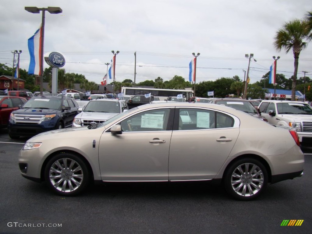 2009 MKS Sedan - Smokestone Metallic / Light Camel photo #5