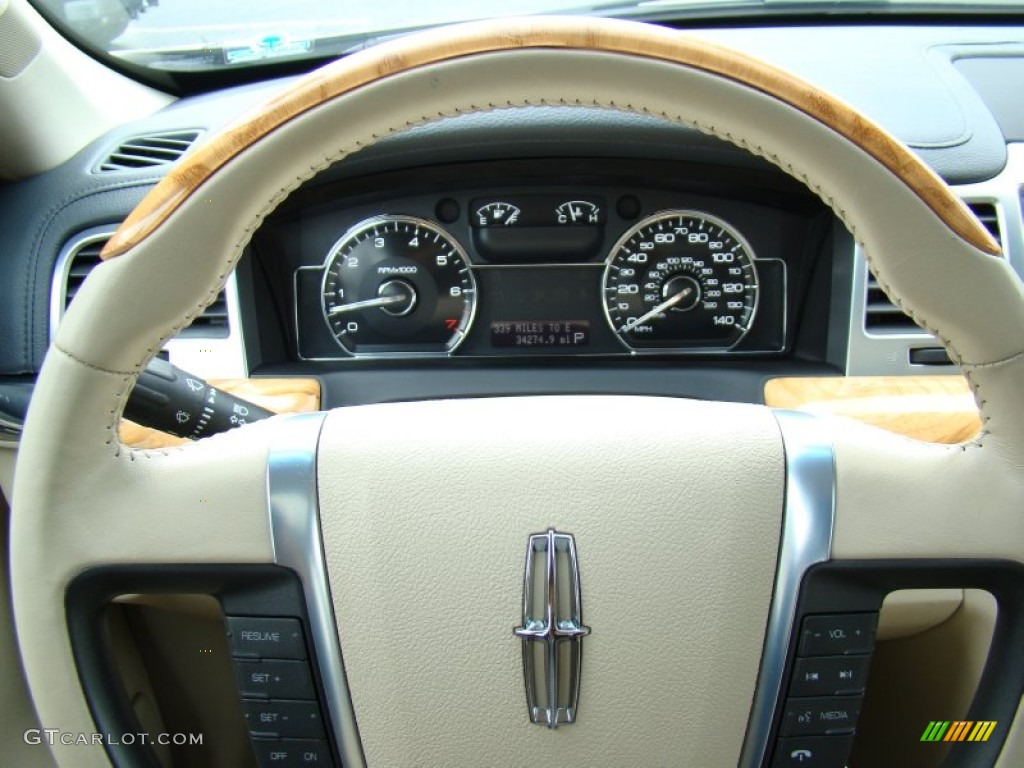 2009 MKS Sedan - Smokestone Metallic / Light Camel photo #20