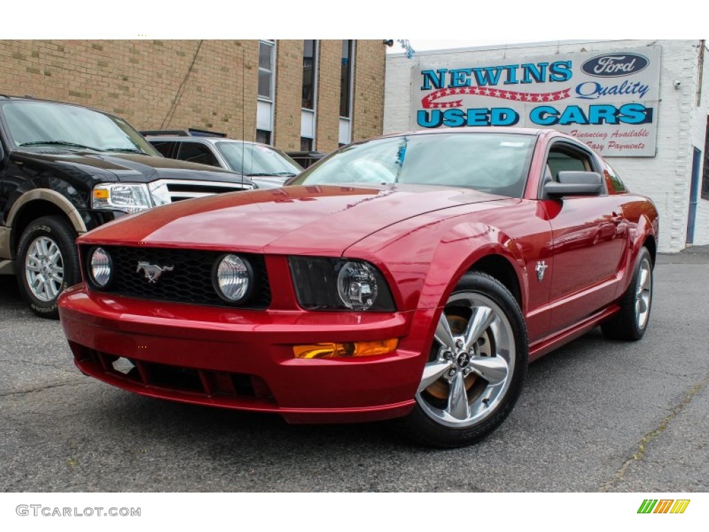 2009 Dark Candy Apple Red Ford Mustang GT Premium Coupe 81933101 Photo 5 Car