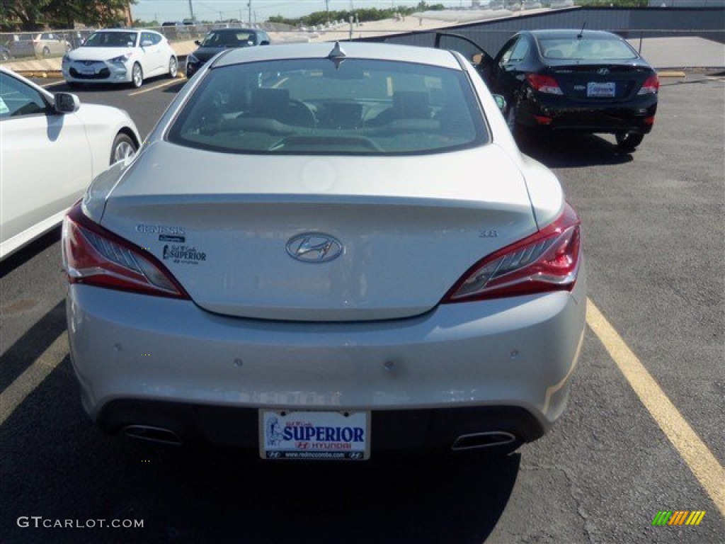 2013 Genesis Coupe 3.8 Grand Touring - Platinum Metallic / Black Leather photo #8