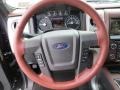 2013 Ford F150 King Ranch Chaparral Leather Interior Steering Wheel Photo