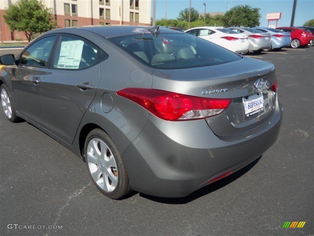 2013 Elantra Limited - Harbor Gray Metallic / Gray photo #7