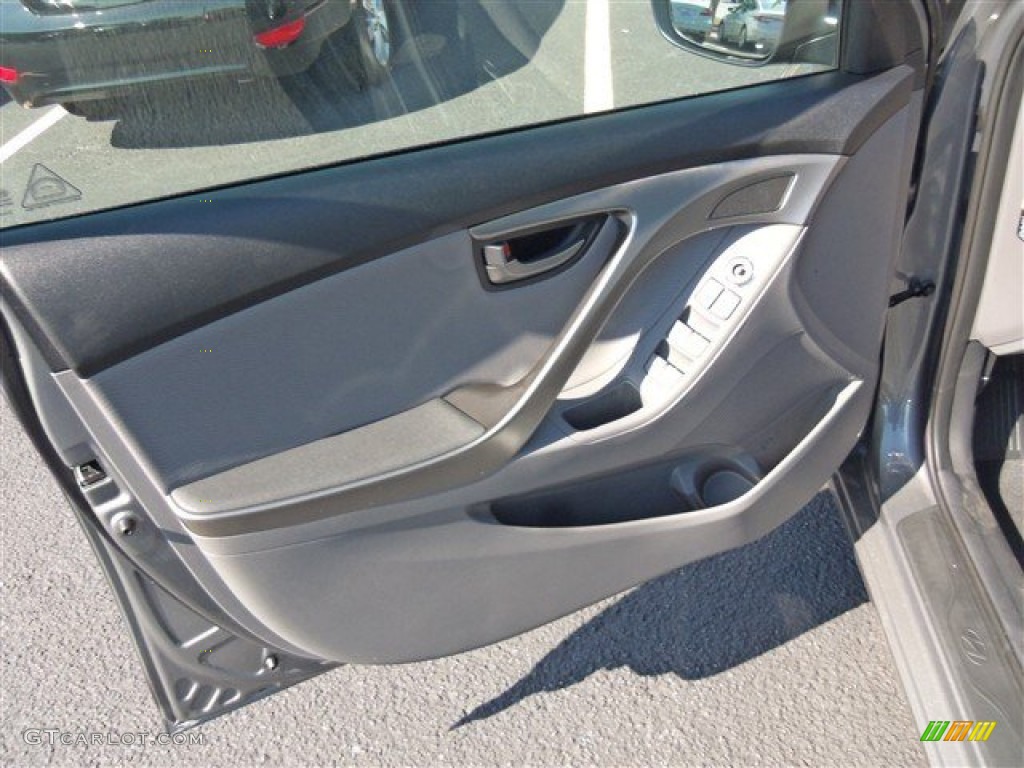 2013 Elantra Limited - Harbor Gray Metallic / Gray photo #10