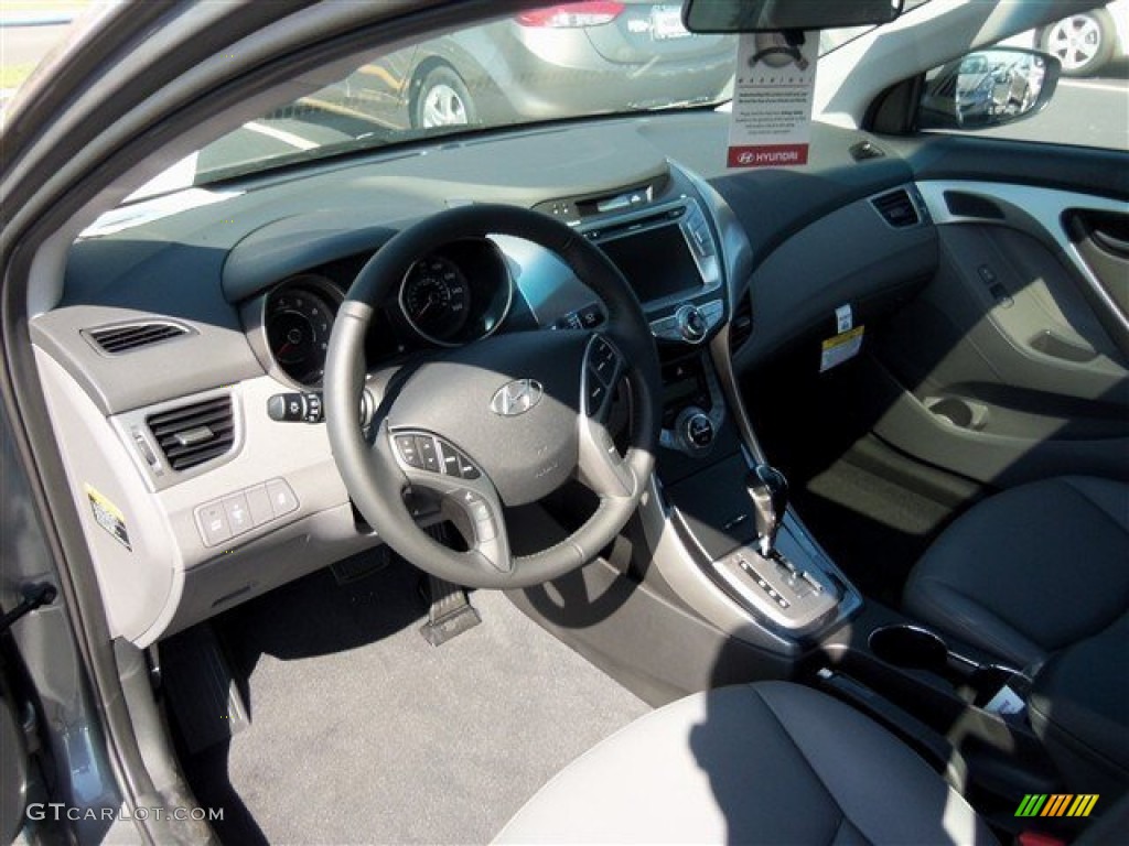 2013 Elantra Limited - Harbor Gray Metallic / Gray photo #11