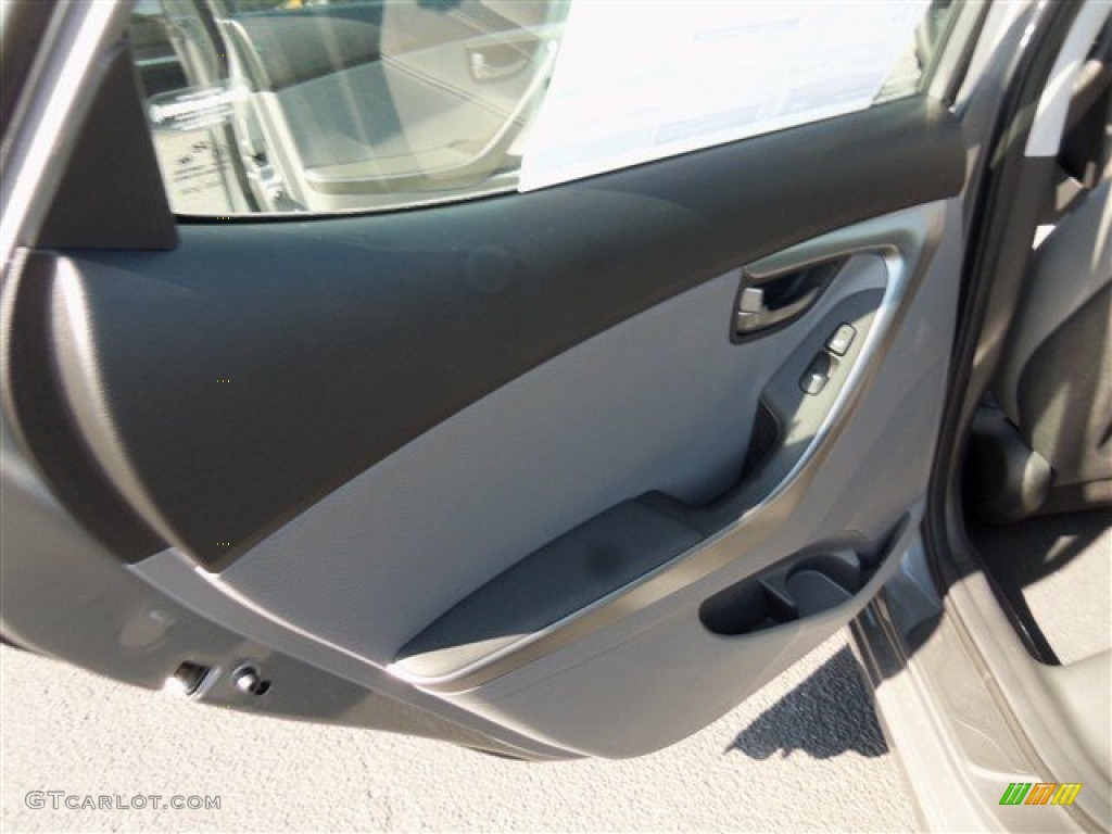2013 Elantra Limited - Harbor Gray Metallic / Gray photo #13