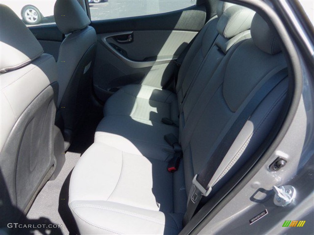 2013 Elantra Limited - Harbor Gray Metallic / Gray photo #14