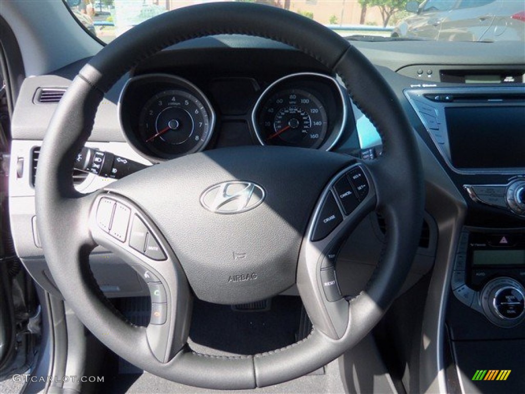 2013 Elantra Limited - Harbor Gray Metallic / Gray photo #15