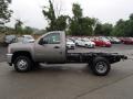 2013 Mocha Steel Metallic Chevrolet Silverado 3500HD WT Regular Cab 4x4 Chassis  photo #1