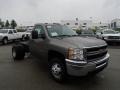 Mocha Steel Metallic - Silverado 3500HD WT Regular Cab 4x4 Chassis Photo No. 4
