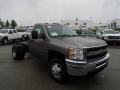 2013 Mocha Steel Metallic Chevrolet Silverado 3500HD WT Regular Cab 4x4 Chassis  photo #4