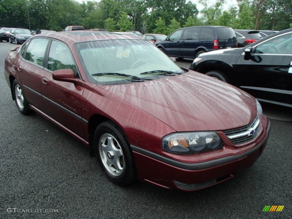 2001 Impala LS - Dark Carmine Red Metallic / Neutral photo #1