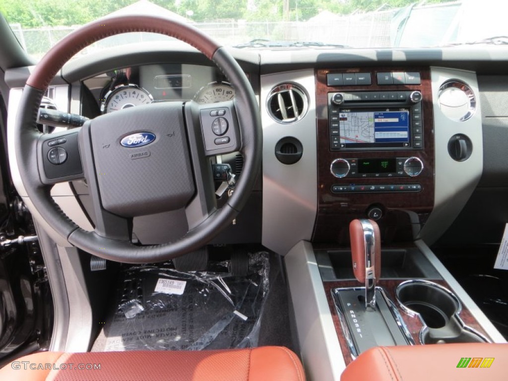 2013 Ford Expedition King Ranch King Ranch Charcoal Black/Chaparral Leather Dashboard Photo #81959473