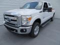 2013 Oxford White Ford F250 Super Duty Lariat Crew Cab 4x4  photo #7