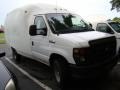 Oxford White 2008 Ford E Series Cutaway E350 Commercial Moving Truck