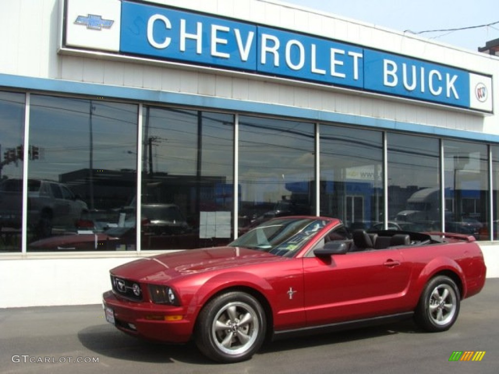 2006 Mustang V6 Premium Convertible - Redfire Metallic / Dark Charcoal photo #1