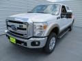 2013 Oxford White Ford F250 Super Duty Lariat Crew Cab 4x4  photo #7