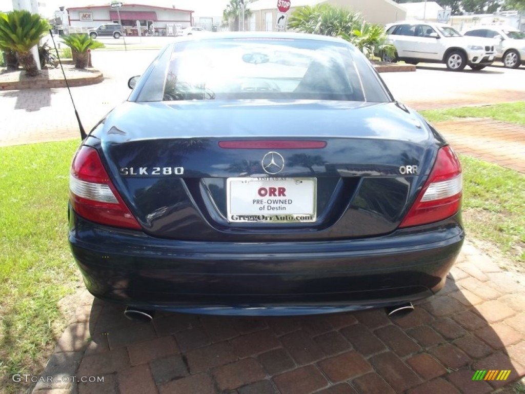 2006 SLK 280 Roadster - Caspian Blue Metallic / Ash photo #4