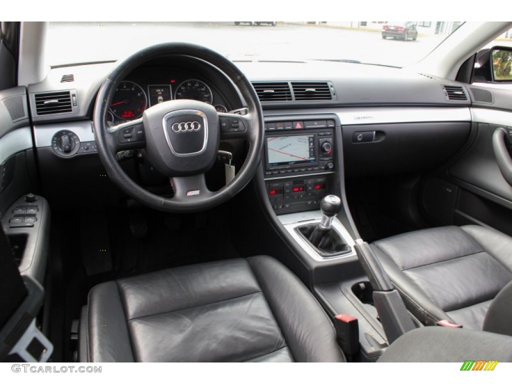 Ebony Interior 2007 Audi A4 3.2 S-Line quattro Sedan Photo #81962840