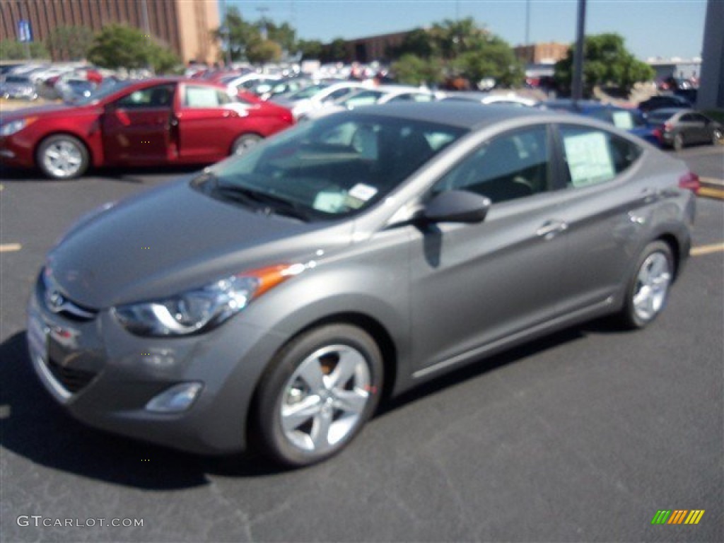 2013 Elantra GLS - Harbor Gray Metallic / Gray photo #1
