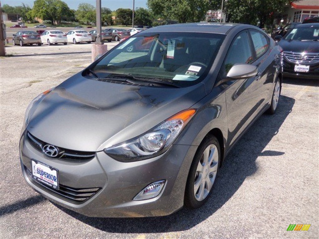 2013 Elantra Limited - Harbor Gray Metallic / Gray photo #1