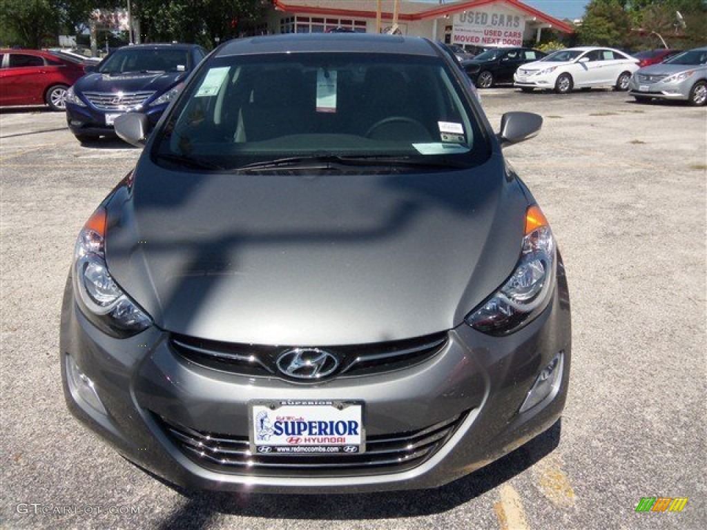 2013 Elantra Limited - Harbor Gray Metallic / Gray photo #2