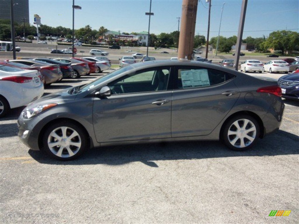 2013 Elantra Limited - Harbor Gray Metallic / Gray photo #4