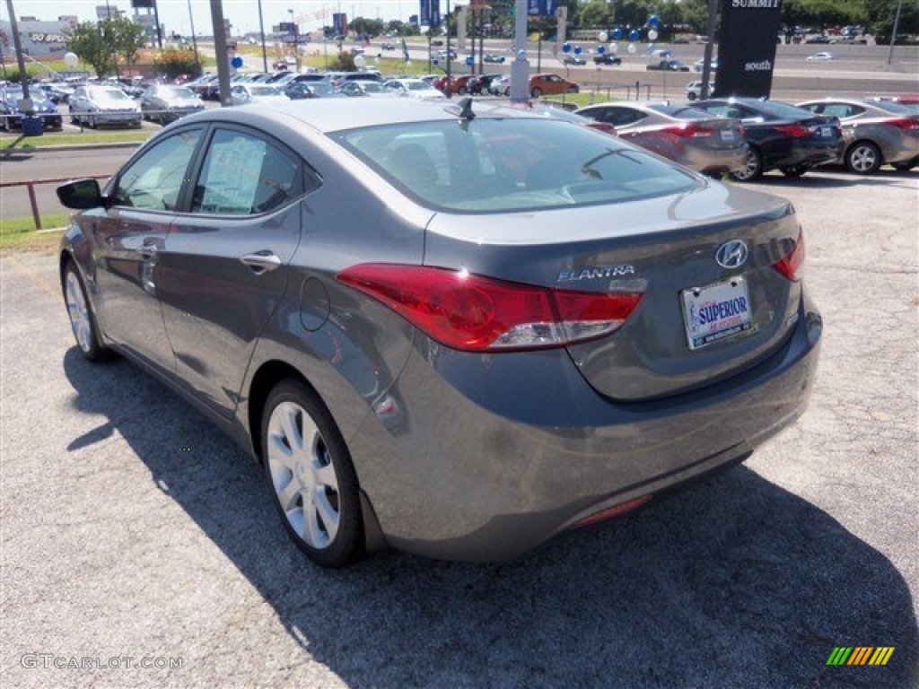2013 Elantra Limited - Harbor Gray Metallic / Gray photo #6