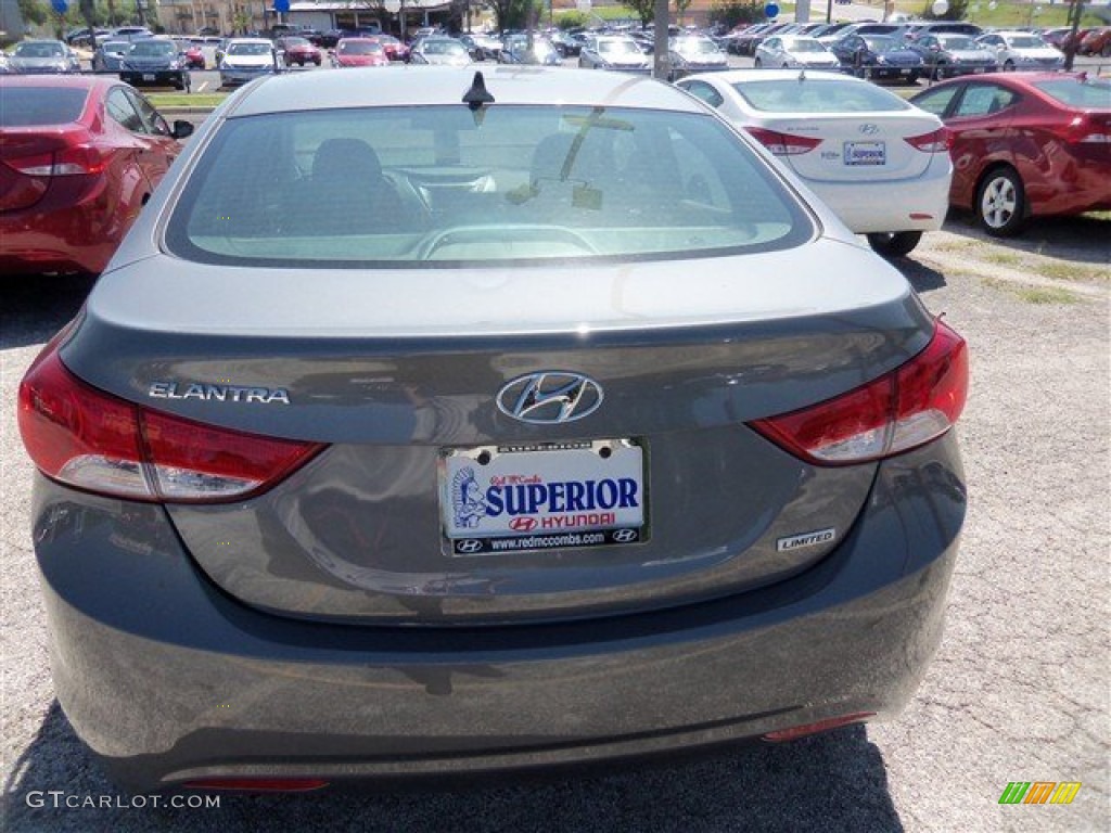 2013 Elantra Limited - Harbor Gray Metallic / Gray photo #7