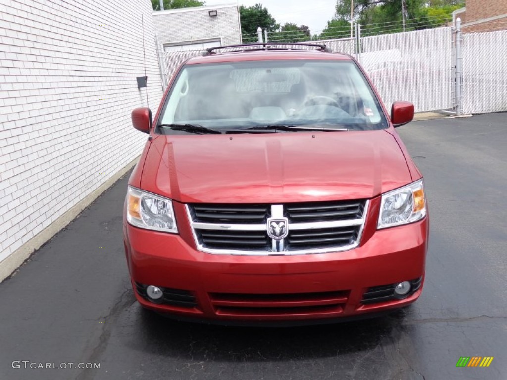 2010 Grand Caravan SXT - Deep Cherry Red Crystal Pearl / Medium Slate Gray/Light Shale photo #2