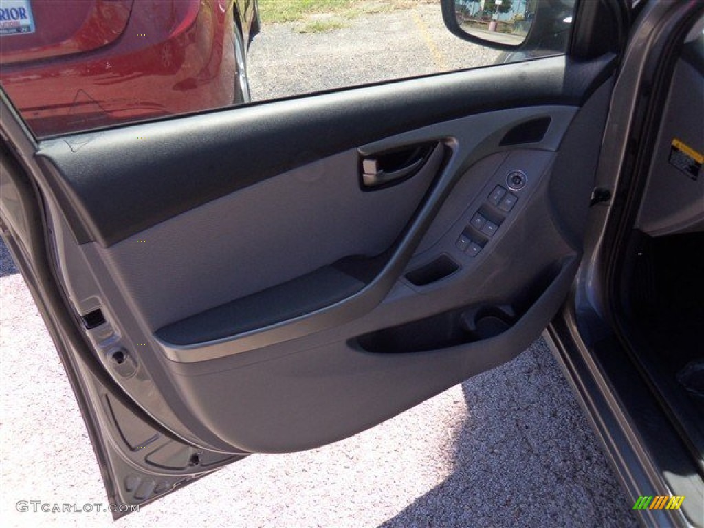 2013 Elantra Limited - Harbor Gray Metallic / Gray photo #9