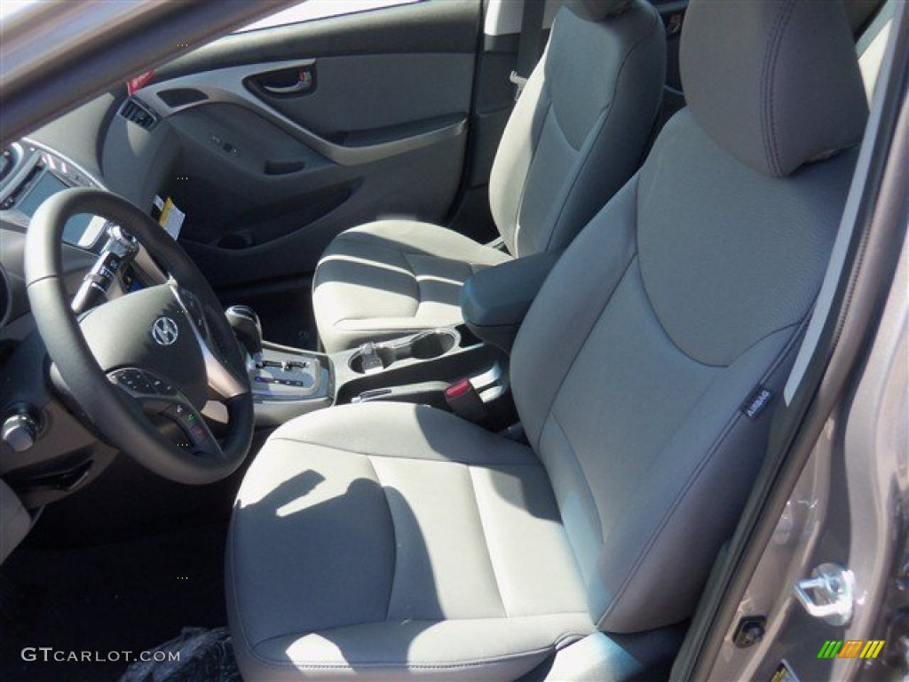 2013 Elantra Limited - Harbor Gray Metallic / Gray photo #11