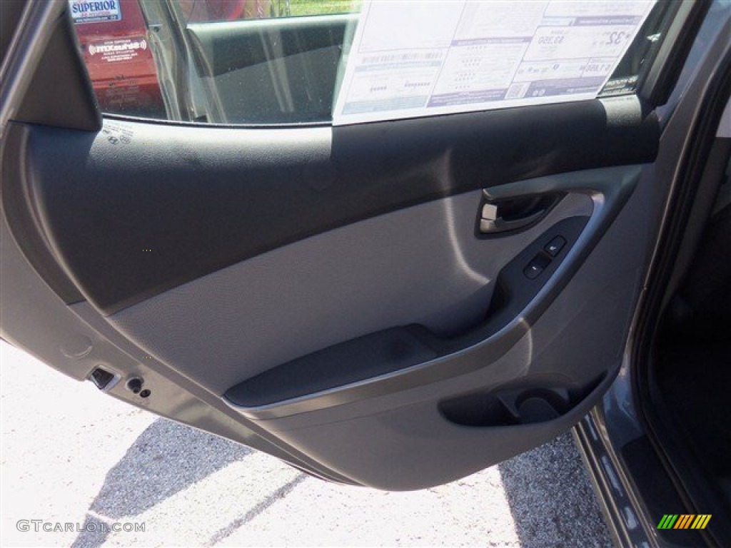 2013 Elantra Limited - Harbor Gray Metallic / Gray photo #12