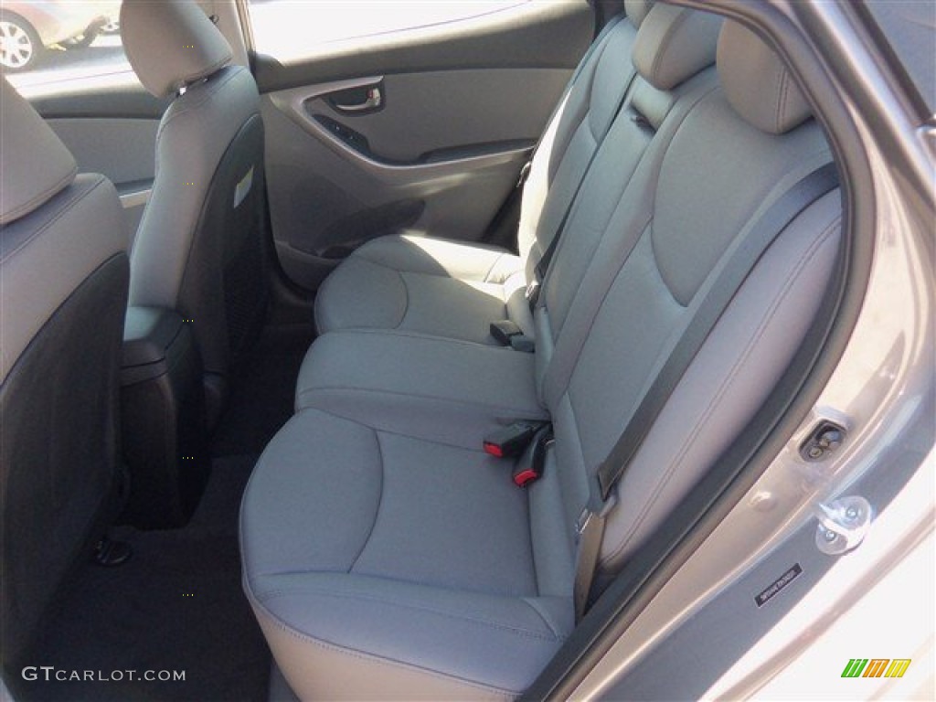 2013 Elantra Limited - Harbor Gray Metallic / Gray photo #13