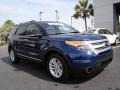 2012 Dark Pearl Blue Metallic Ford Explorer XLT  photo #2